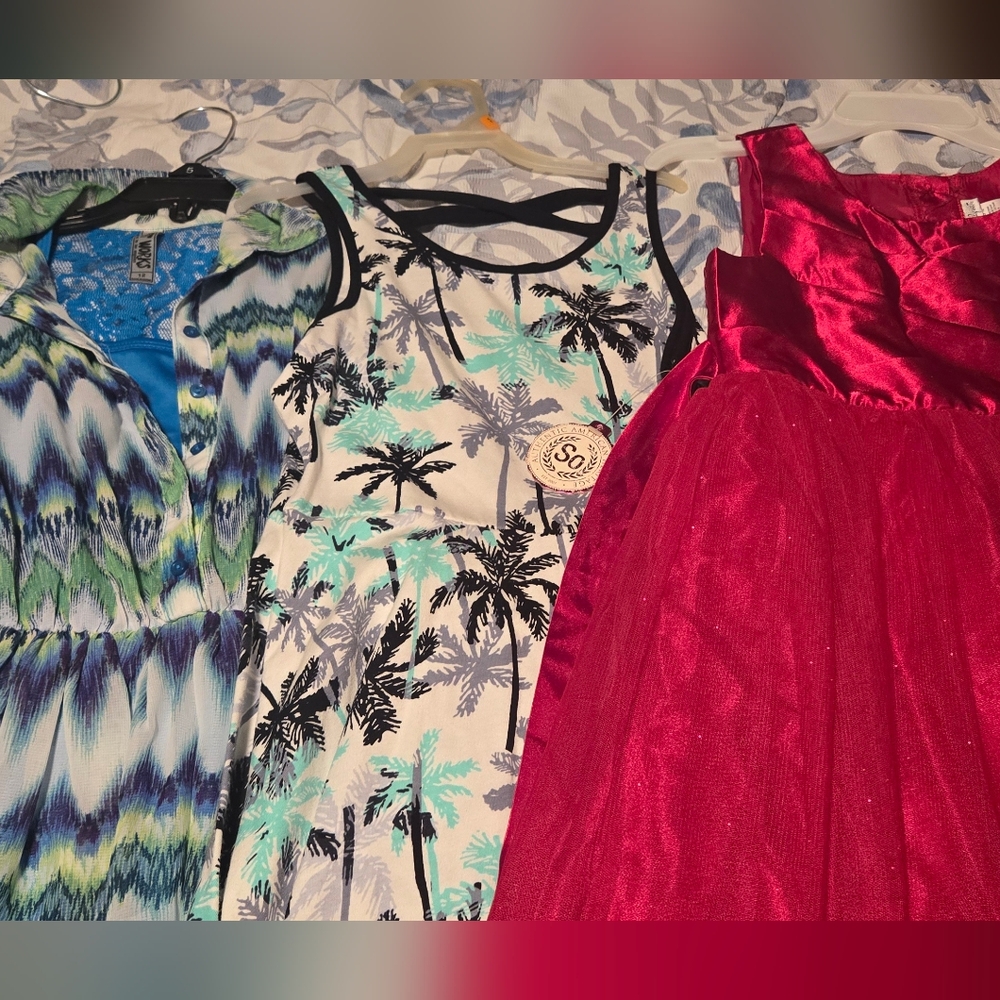 SO Kids Tropical and Red Dress Duo